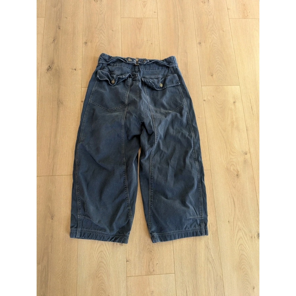 Free people womens 8 blue Sawyer carpenter wide leg crop pant pockets OB1786863 - Picture 10 of 11